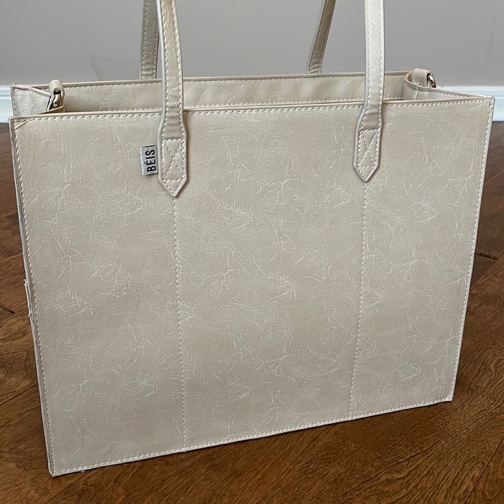 BEIS The Mini Work Tote (Beige)